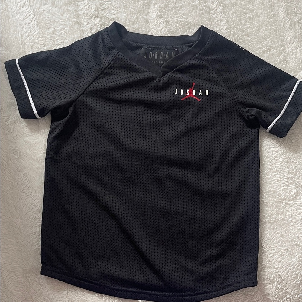 Jordan Kids Black and Red Jersey
